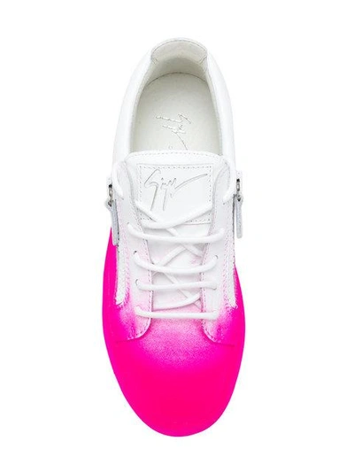 Shop Giuseppe Zanotti Design May London Bicolour Sneakers - Pink