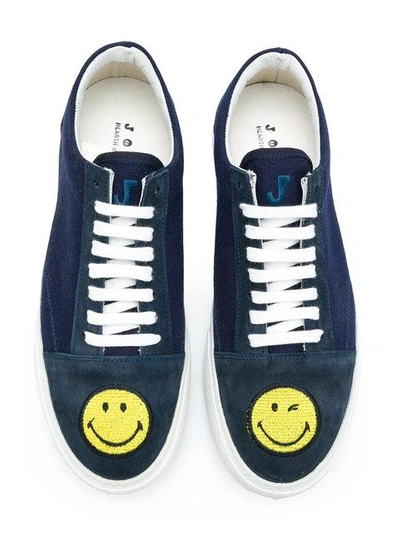 Shop Joshua Sanders Smile Sneakers - Blue