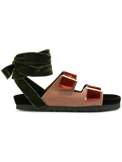 Shop Gia Couture Bergen Sandals In Multicolour