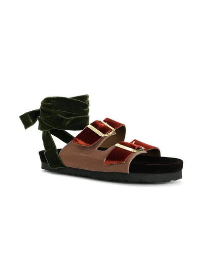 Shop Gia Couture Bergen Sandals In Multicolour