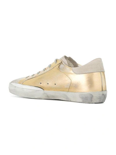 Shop Golden Goose Superstar Sneakers In Metallic