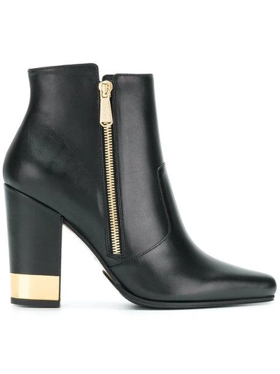 Shop Balmain Metallic Heel Boots - Black