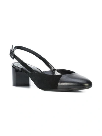 Shop Pierre Hardy Cut Slingback Mules - Black