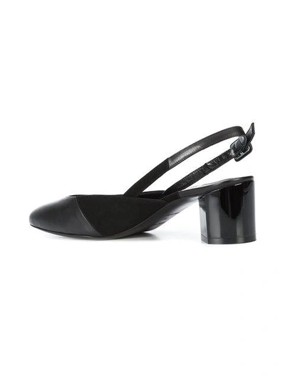 Shop Pierre Hardy Cut Slingback Mules - Black