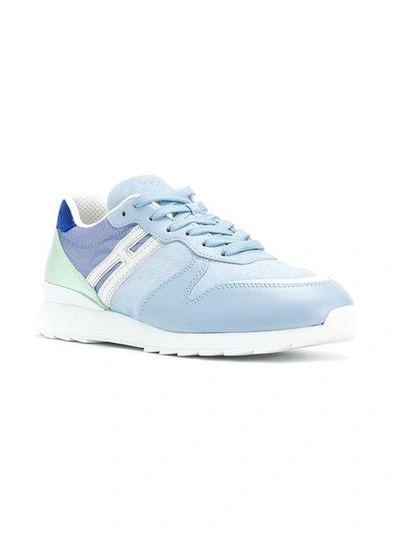 Shop Hogan Running Sneakers In Blue