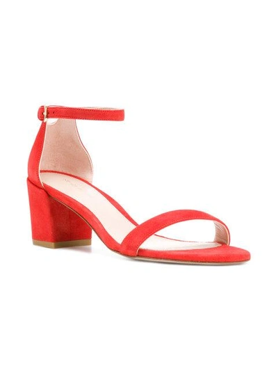 Shop Stuart Weitzman Open-toe Sandals - Red