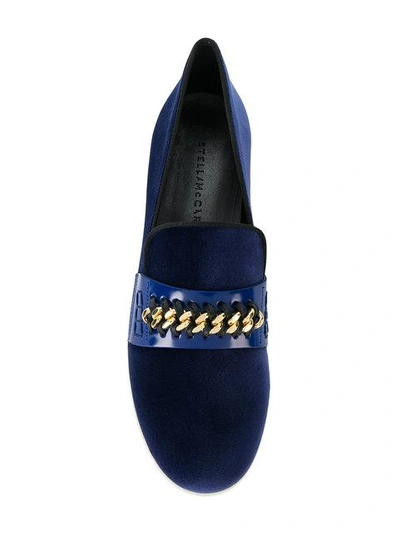 Shop Stella Mccartney Binx Velvet Loafers