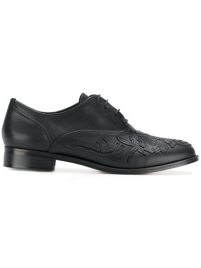 Shop Y's Embroidered Front Brogues