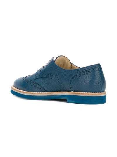 Shop Baldinini Classic Brogues In Blue