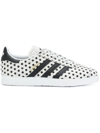 Adidas Originals Adidas Gazelle Polka Dot Sneakers - White | ModeSens