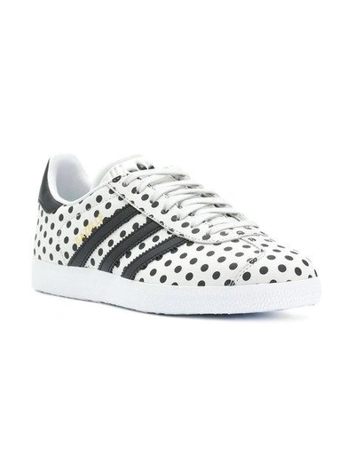 Adidas Originals Adidas Gazelle Polka Dot Sneakers - White | ModeSens