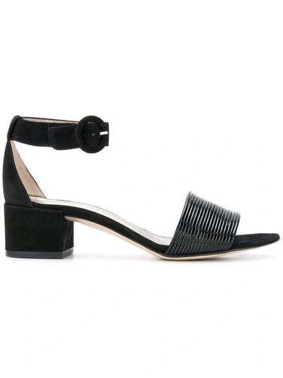 Shop Agl Attilio Giusti Leombruni Ankle Strap Sandals In Black