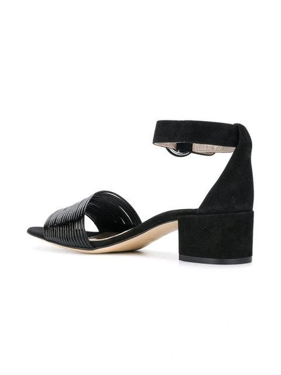 Shop Agl Attilio Giusti Leombruni Ankle Strap Sandals In Black