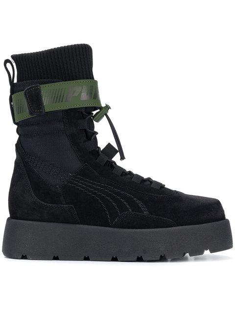 puma fenty boots black