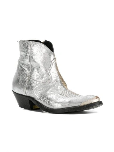 Shop Golden Goose Young Boots In Metallic