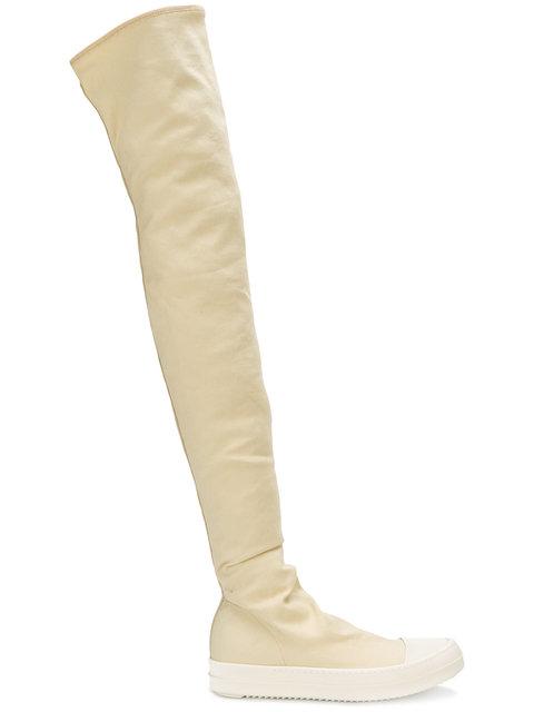 rick owens knee high sneaker