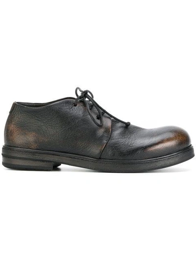 Shop Marsèll Worn Effect Brogues - Black