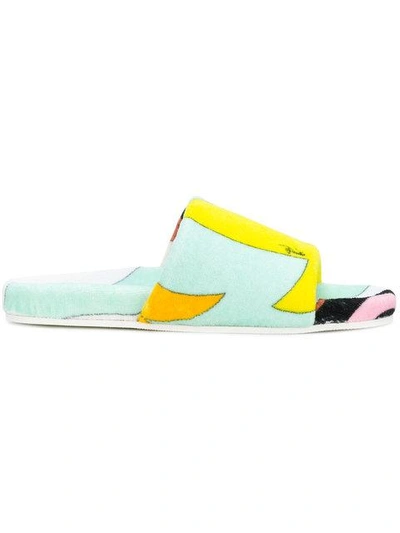 Pucci Emilio  Printed Pool Slides - Multicolour In Multicolour