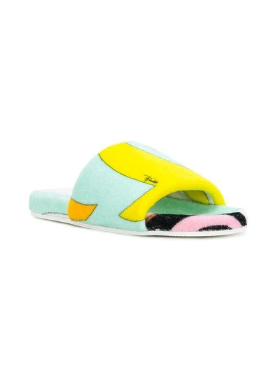 Pucci Emilio  Printed Pool Slides - Multicolour In Multicolour