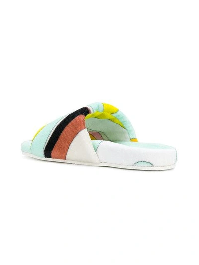 Pucci Emilio  Printed Pool Slides - Multicolour In Multicolour
