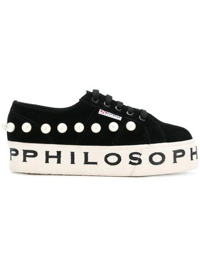 Shop Philosophy Di Lorenzo Serafini Superga X Philosophy Sneakers In Black
