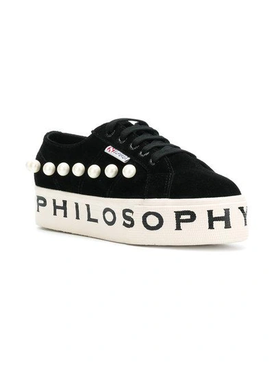 Shop Philosophy Di Lorenzo Serafini Superga X Philosophy Sneakers In Black