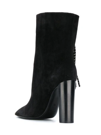 Shop Saint Laurent Tanger 105 Boots In Black