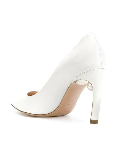 Shop Nicholas Kirkwood Mira Pearl Pumps In White