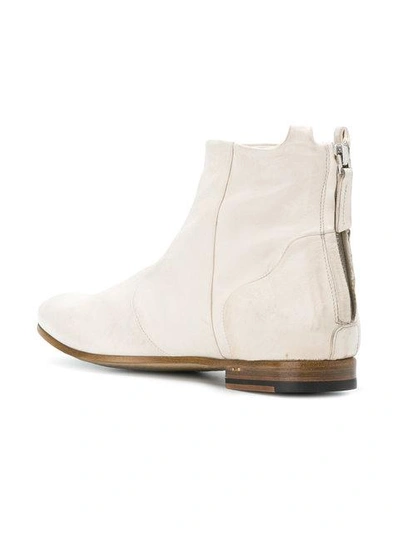 Shop Silvano Sassetti Back Zip Ankle Boots In White