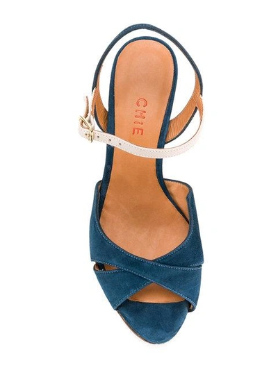 Shop Chie Mihara Mid Heel Sandals - Blue