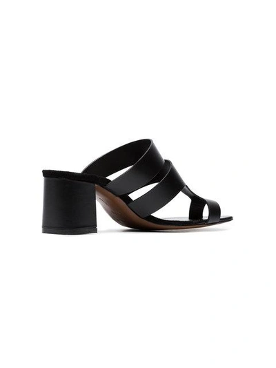 Shop Neous Black Anthos 55 Leather Sandals
