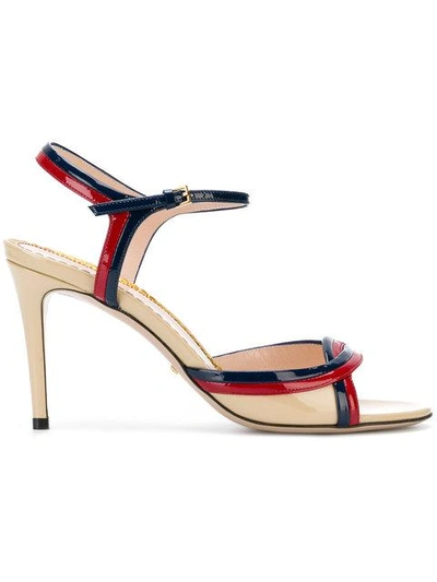 Shop Gucci Millie Sandals In Multicolour