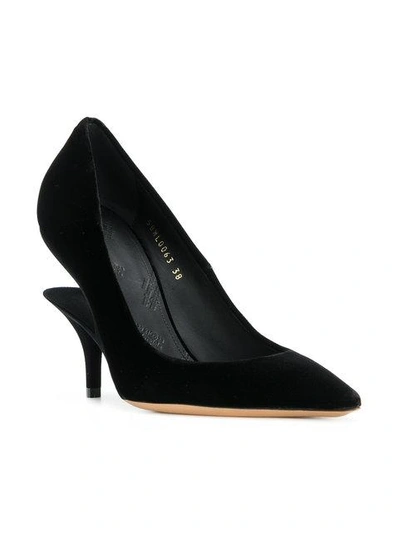 Shop Maison Margiela Cut-detail Pumps In Black