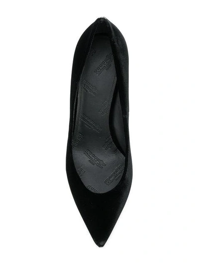 Shop Maison Margiela Cut-detail Pumps In Black