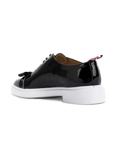 Shop Thom Browne Bow Detail Oxford Shoes - Black