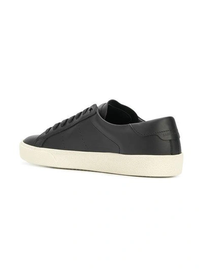 Shop Saint Laurent Lace-up Sneakers - Black