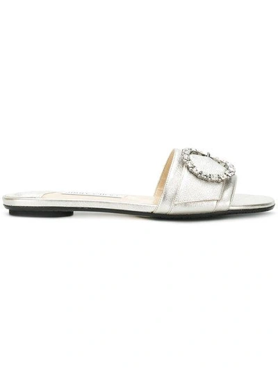 Shop Jimmy Choo Granger Sandals In Grey