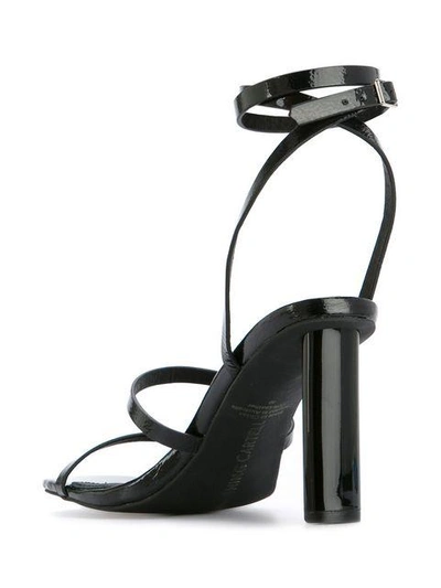 Shop Manning Cartell Jet Society Strappy Sandals In Black