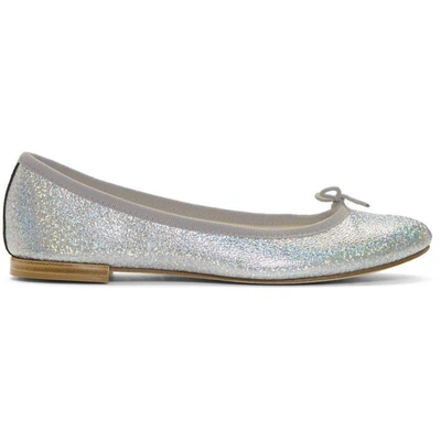 Shop Repetto Silver Cendrillon Ballerina Flats In 1166 Spuman