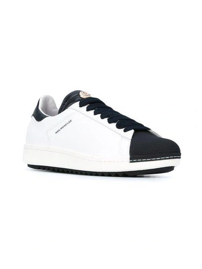 Shop Moncler Lace-up Low-top Sneakers - White