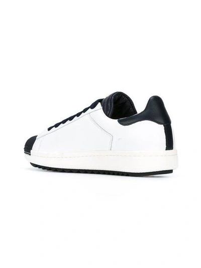 Shop Moncler Lace-up Low-top Sneakers - White