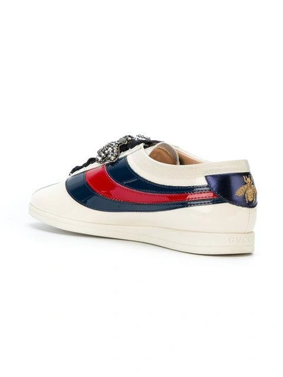 Shop Gucci Falacer Sneakers In White