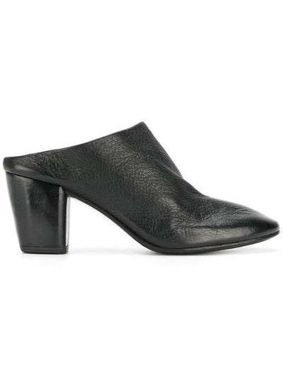 Shop Marsèll Chunky Heel Mules In Black