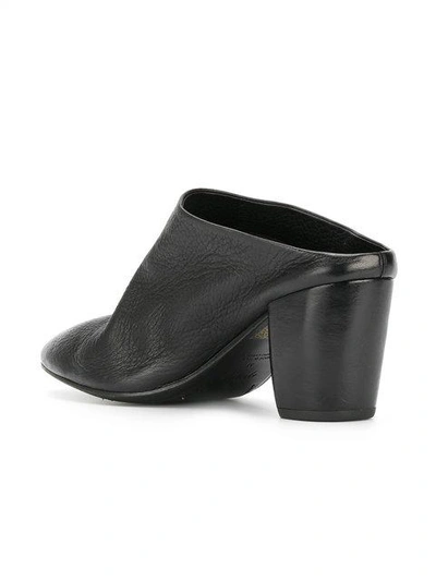 Shop Marsèll Chunky Heel Mules In Black