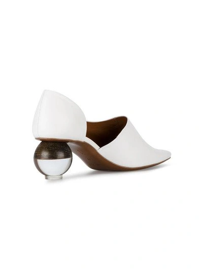 Shop Neous Orchis 55 Mid Heel Pumps In White