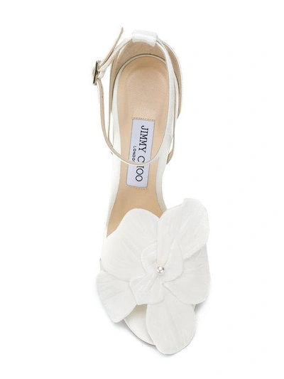 Shop Jimmy Choo Aurelia 100 Sandals - White
