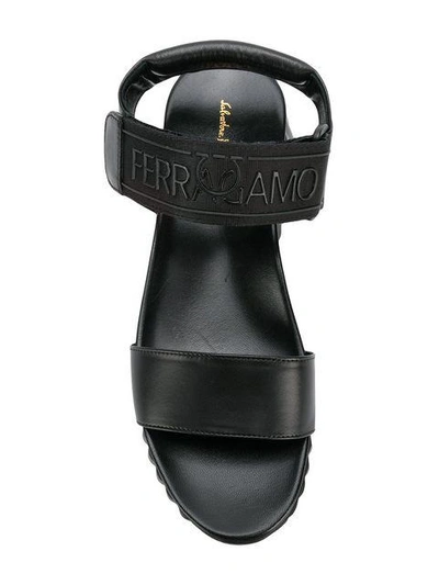 logo touch-strap sandals