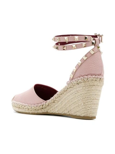 Rockstud ankle strap espadrilles