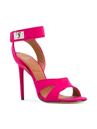 Shop Givenchy Shark-lock Sandals In Pink