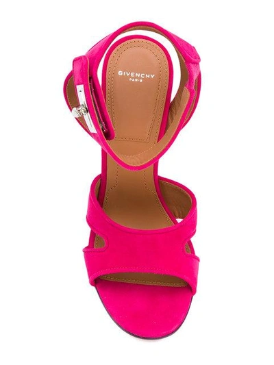 Shop Givenchy Shark-lock Sandals In Pink